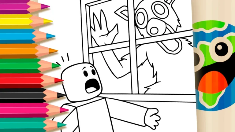 Colorir Online: Cervo em 99 Noites na Floresta (Roblox)