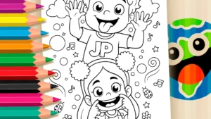 Desenho para colorir Maria Clara e JP para Colorir: Divirta-se!