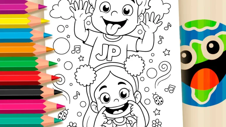 Maria Clara e JP para Colorir: Divirta-se!