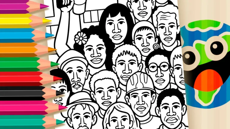 Desenho de Operários Justiça para Colorir: Pinte Online ou Imprima PDF