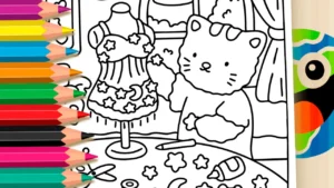 Desenho de Vestido de Estrelas para Colorir: Pinte Online ou Imprima PDF Grátis