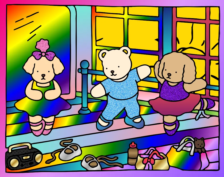 eu amo aula de bale legal – Desenho Colorido Online para Pintar e Imprimir | Jogo de Colorir grátis no Mundo dos Jogos