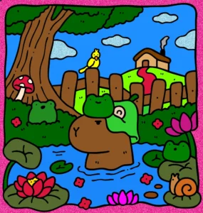 Minha amiga capivara