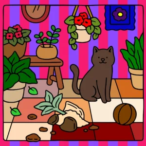 o gatinho derubou a planta 1771432756