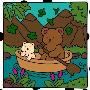 ursinho e gatinho no barco 1771432254