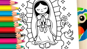 Colorir Maria, Mãe de Jesus: Arte e Paz para Todos