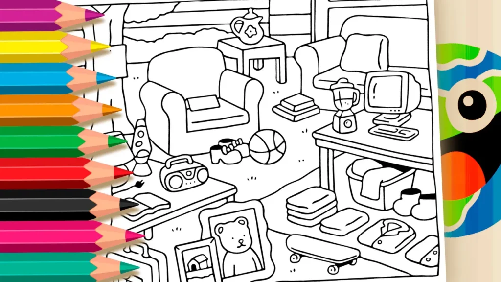 Desenho Bazar de Garagem Estilo Bobbie Goods GRÁTIS ▷ Pinte no Celular