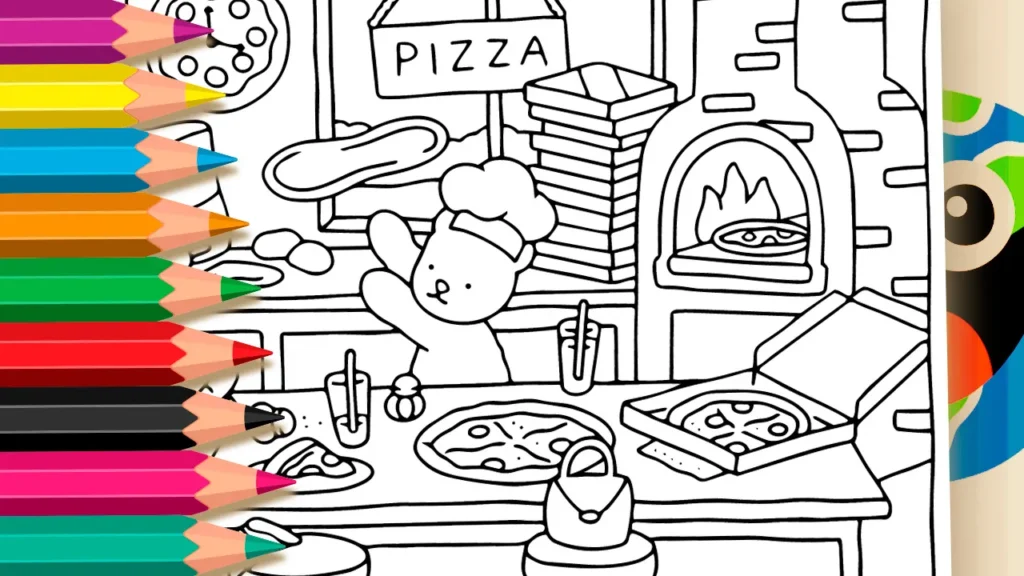 Desenho Pizzaiolo Fofo Estilo Bobbie Goods GRÁTIS ▷ Pinte no Celular
