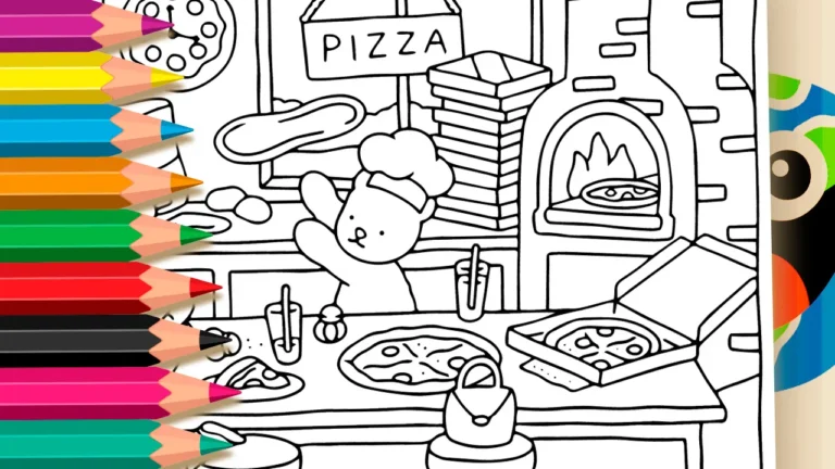 Desenho Pizzaiolo Fofo Estilo Bobbie Goods GRÁTIS ▷ Pinte no Celular