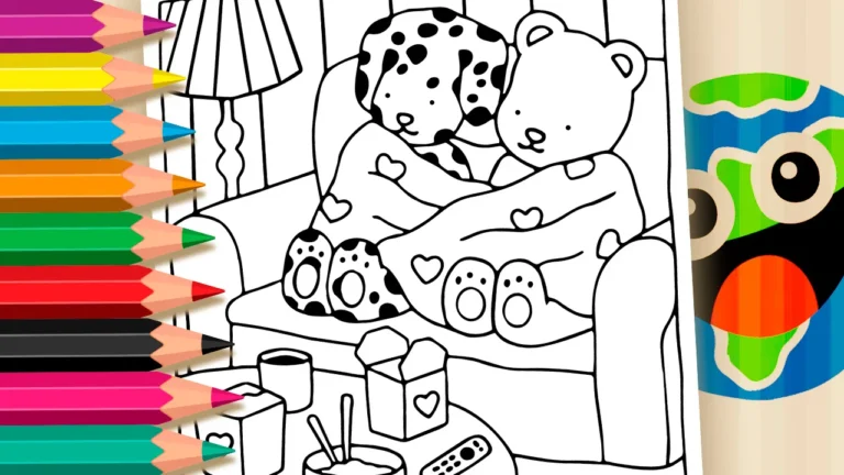 Desenho Noite do Pijama Estilo Bobbie Goods para Colorir para colorir - Estilo Bobbie Goods