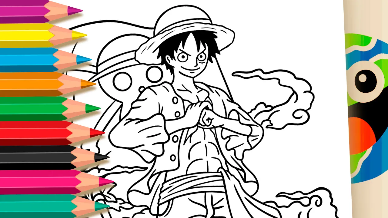 Desenho do Luffy (One Piece) para Colorir Online