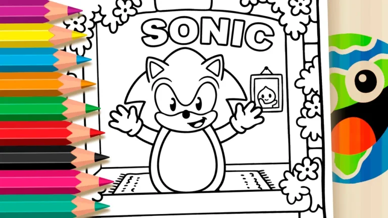 Colorir Sonic Fofo em seu Quarto Online