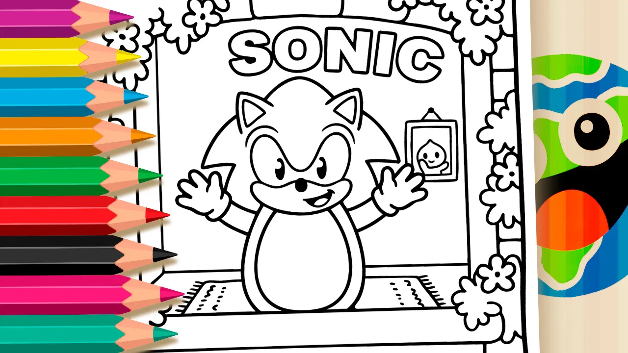 Colorir Sonic Fofo em seu Quarto Online