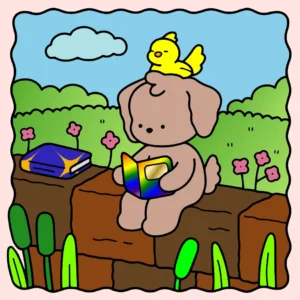 LENDO LIVROS NO PARQUE