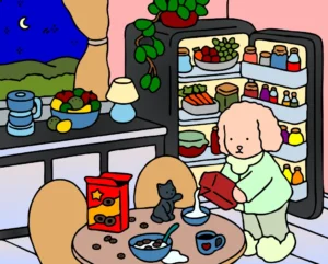 nathalia com seu gatito