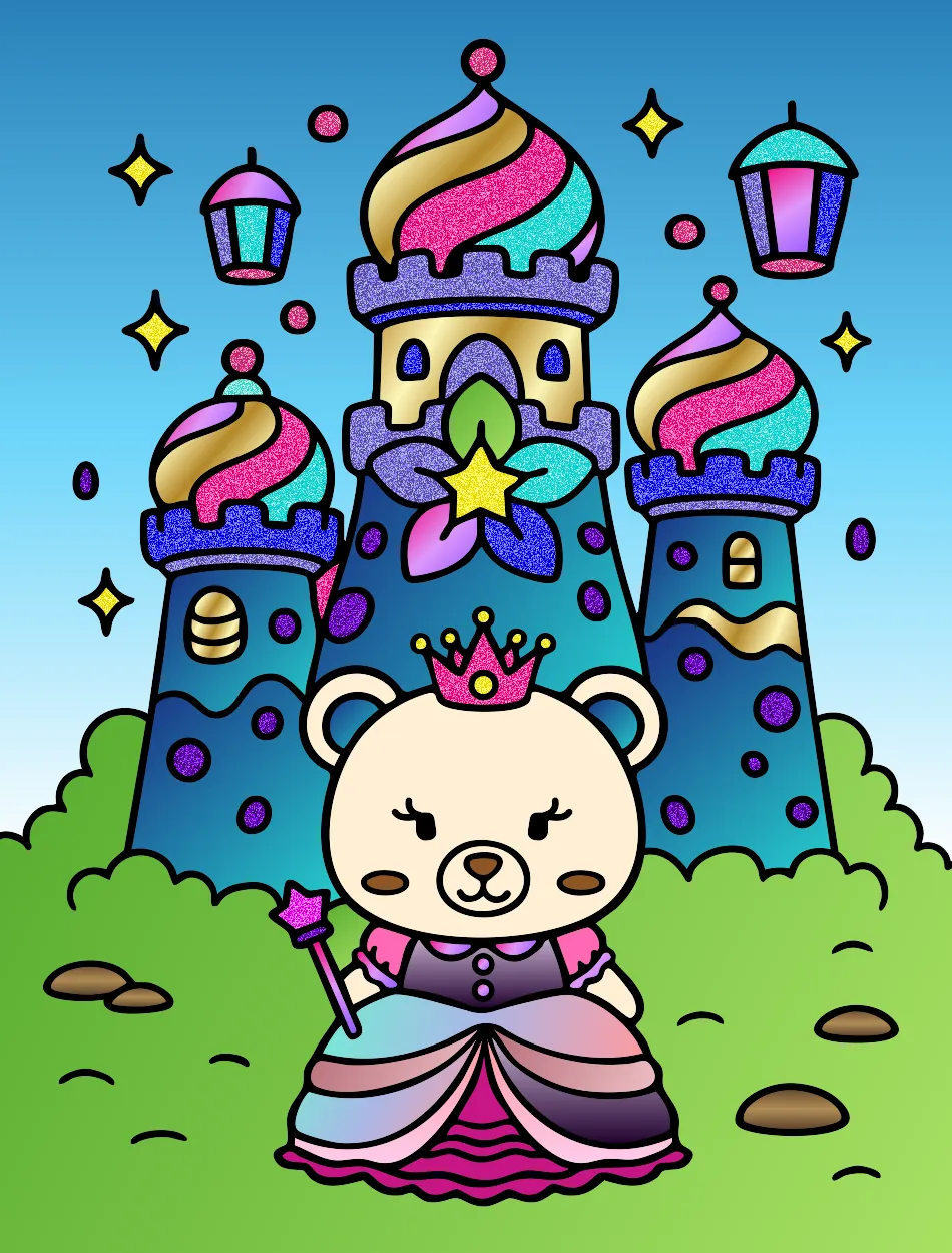 o meu castelo é bonito – Desenho Colorido Online para Pintar e Imprimir | Jogo de Colorir grátis no Mundo dos Jogos