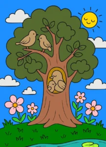 passarinhos na ávore