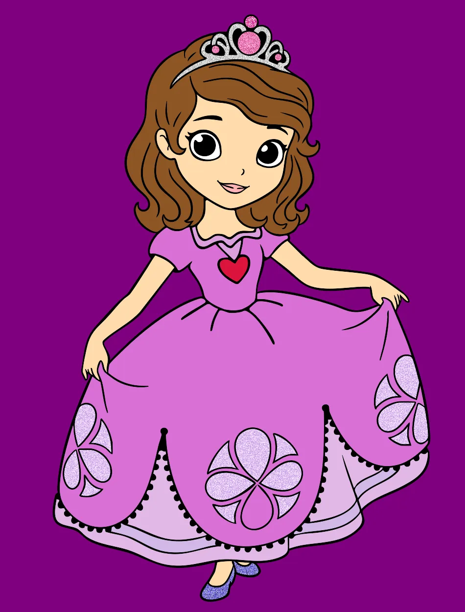 princesinha sofia – Desenho Colorido Online para Pintar e Imprimir | Jogo de Colorir grátis no Mundo dos Jogos