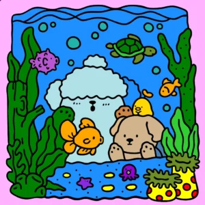 UM MAR COM MUITOS ANIMAS