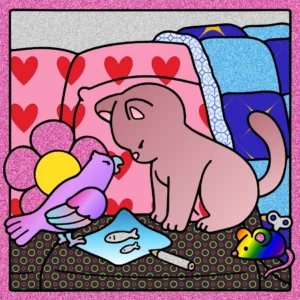 uma nova amizade fofinha