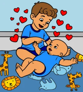 Brincando com irmão ❤️❤️❤️❤️❤️