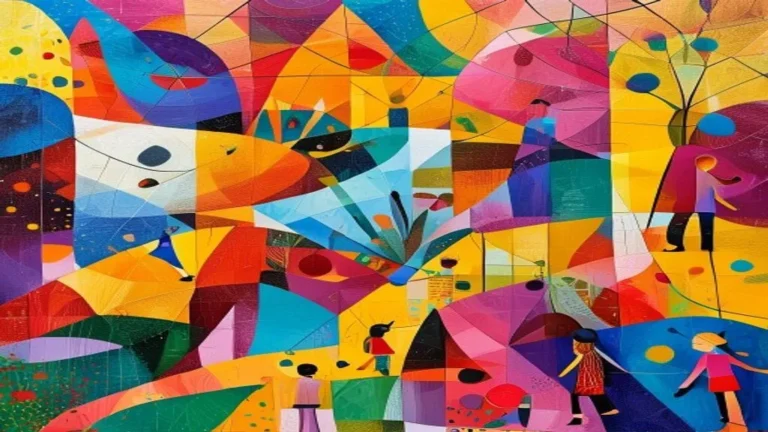 Caça-palavras com elementos visuais de ponto, linha, forma, cor e textura na Arte para 2º Ano.