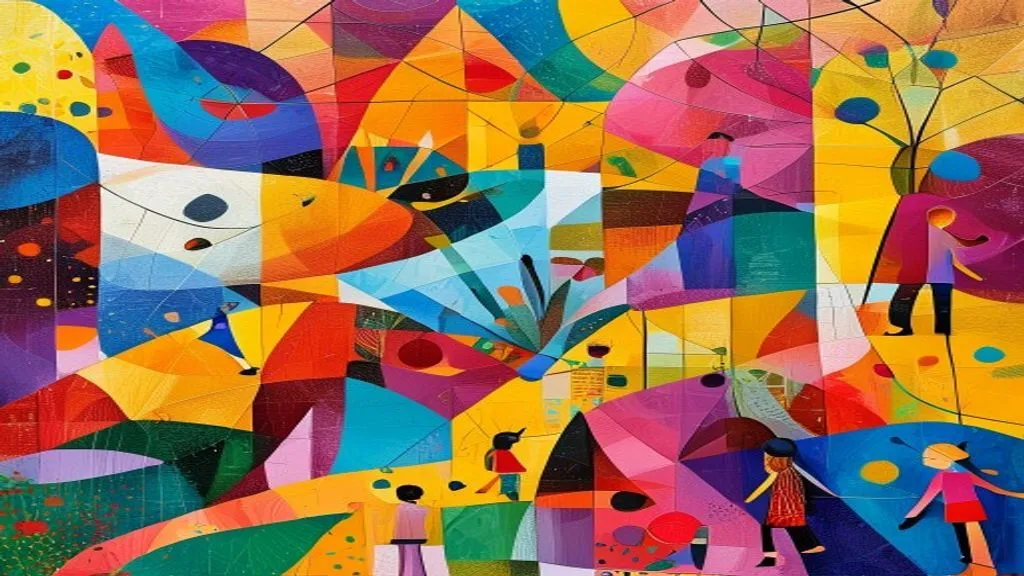 Caça-palavras com elementos visuais de ponto, linha, forma, cor e textura na Arte para 2º Ano.