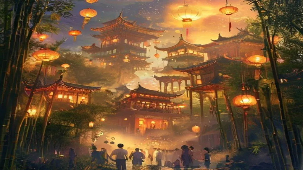 Caça-palavras com temática de Língua e Cultura Chinesa, mostrando ideogramas e elementos culturais.