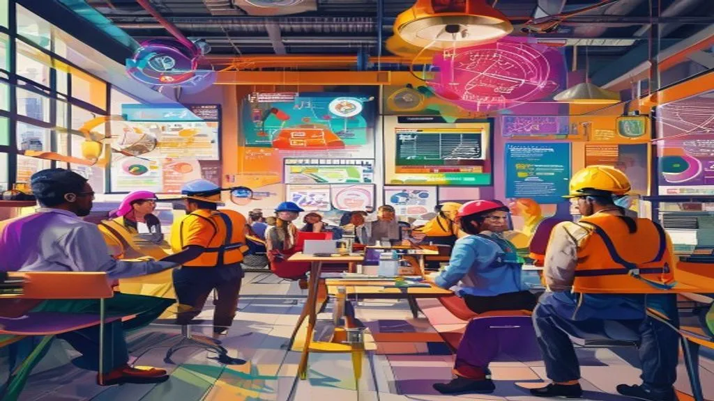 Caça-palavras sobre prevenção de acidentes e doenças no trabalho, ilustrando práticas seguras e conscientização.