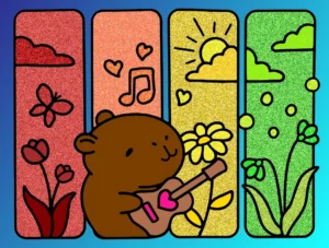 capivara que toca violao