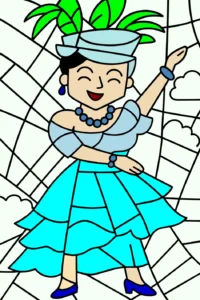 carmen miranda azul