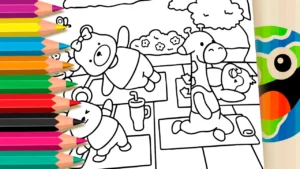 Desenho para colorir Animais no Yoga GRÁTIS ▷ Pinte no Celular