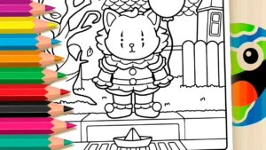 Gatinho Palhaço It Estilo Bobbie Goods GRÁTIS ▷ Colorir Agora