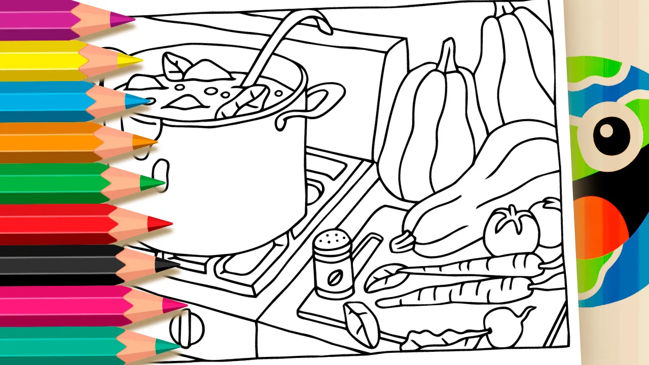 Desenho de Sopa para Colorir GRÁTIS ▷ Pinte no Celular
