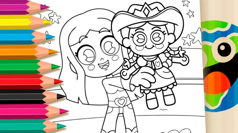 Boiadeirinha e Lili GRÁTIS ▷ Colorir Online Agora