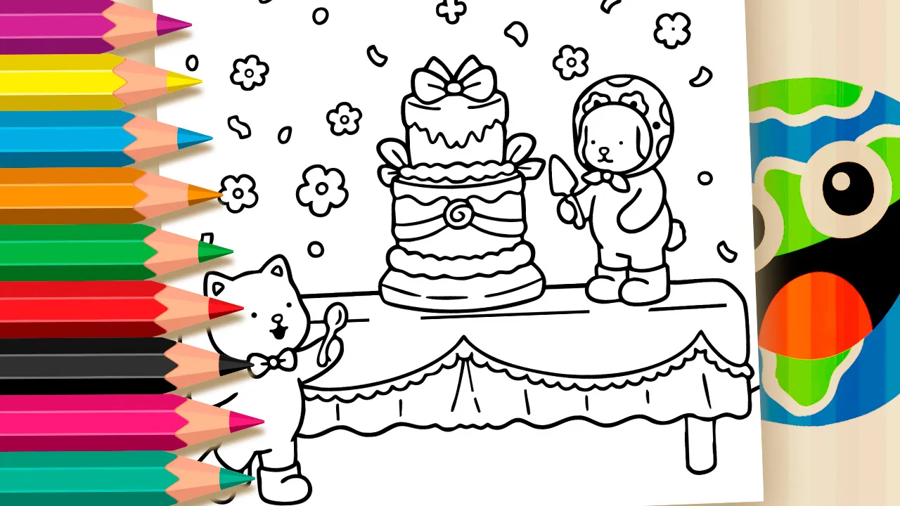 Bichinhos Festa de Aniversário GRÁTIS ▷ Colorir Agora