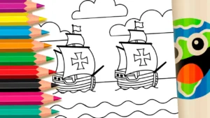 Caravelas Portuguesas para Colorir GRÁTIS ▷ Pinte Já!