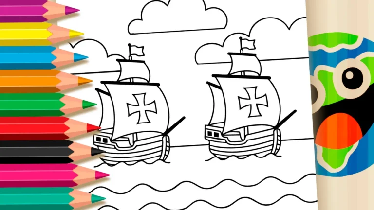 Caravelas Portuguesas para Colorir GRÁTIS ▷ Pinte Já!