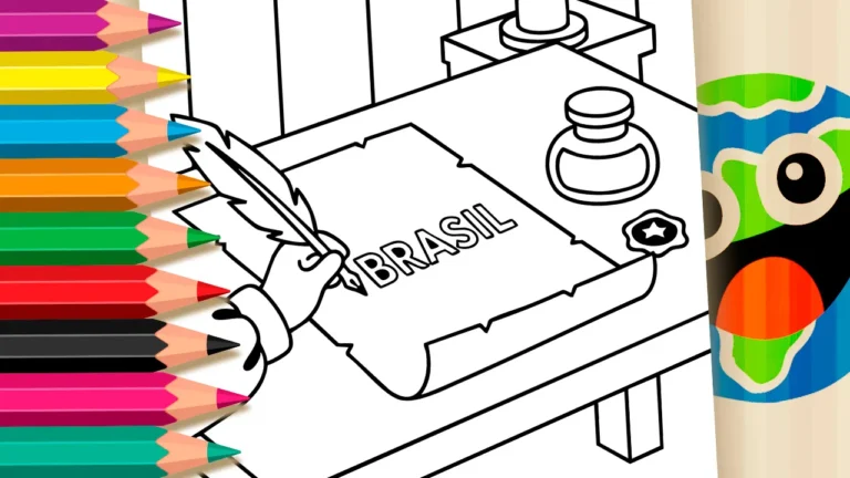 Carta de Caminha para Colorir GRÁTIS ▷ Pinte Online!