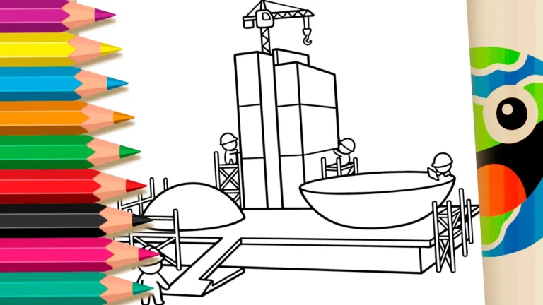 Construção de Brasília para Colorir GRÁTIS ▷ Pinte!