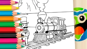 Desenho para colorir Estrada de Ferro Mauá para Colorir GRÁTIS ▷ Pinte!