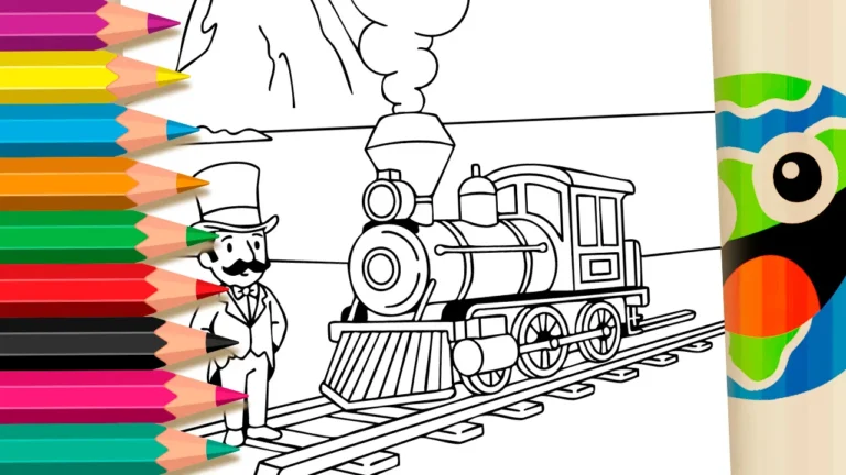 Estrada de Ferro Mauá para Colorir GRÁTIS ▷ Pinte!