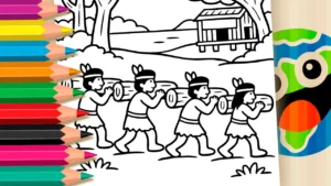 Pau-Brasil para Colorir GRÁTIS ▷ Pinte Online Agora!