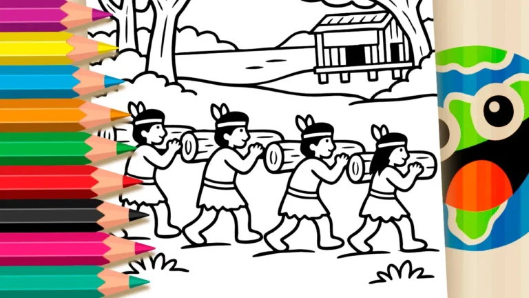 Pau-Brasil para Colorir GRÁTIS ▷ Pinte Online Agora!