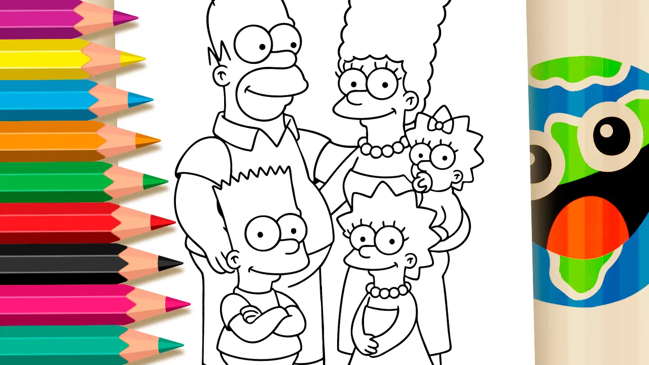Família Simpson GRÁTIS ▷ Pinte no celular