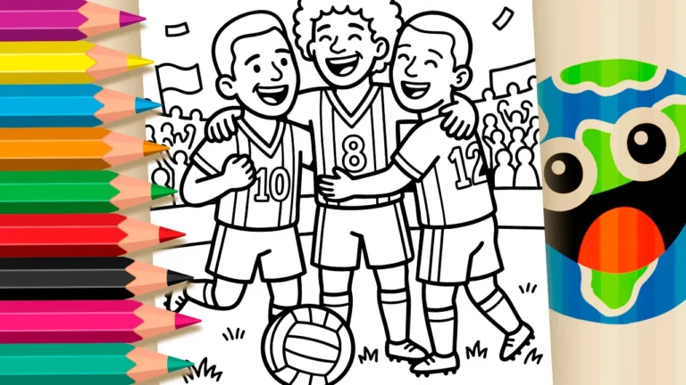 Futebol Brasileiro para Colorir GRÁTIS ▷ Pinte Já!