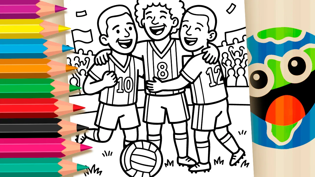 Futebol Brasileiro para Colorir GRÁTIS ▷ Pinte Já!