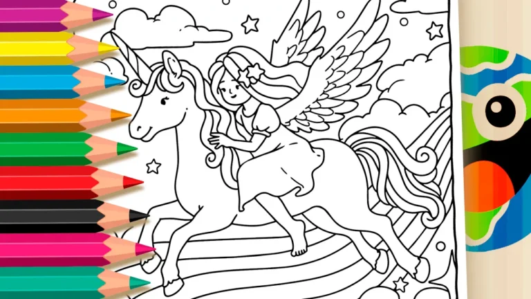 Unicórnio e Fada GRÁTIS ▷ Pinte no celular