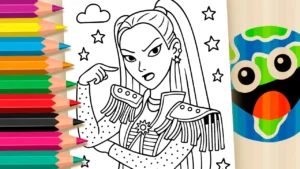 Mira K-pop para colorir GRÁTIS ▷ Pinte no celular