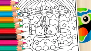 Desenho parque doces para colorir GRÁTIS ▷ Pinte online